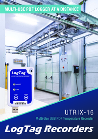 Thumbnail of document Data Sheet - UTRIX-16 Multi-Use USB PDF Temperature Logger